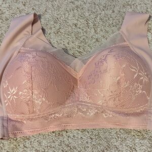 Chic Delicate Lace Bralette in Blush NWT